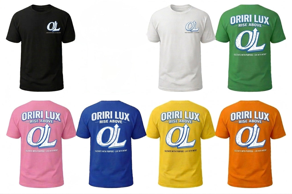ORIRI LUX GRAPHIC TEE - Blue Logo